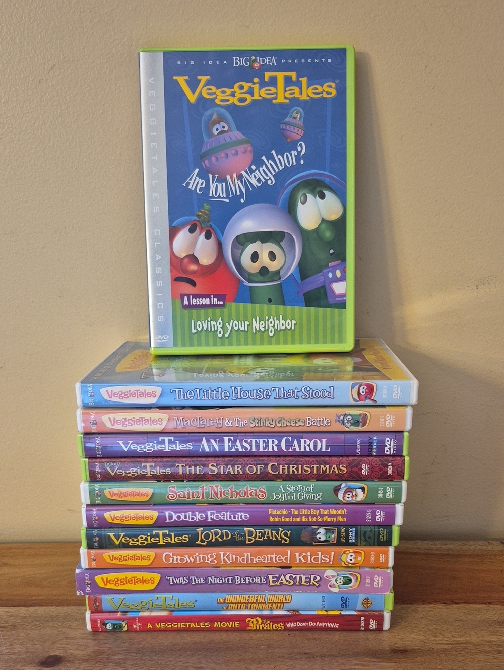 Lot of 12 Veggie Tales Kids DVD Collection - Are You My Neighbor & More!